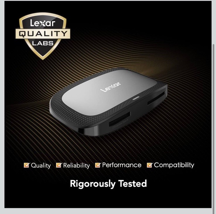 🔥Lexar Professional CFexpress Type-A/SD USB 3.2 Gen 2 Reader #LRW530U-RNBNG