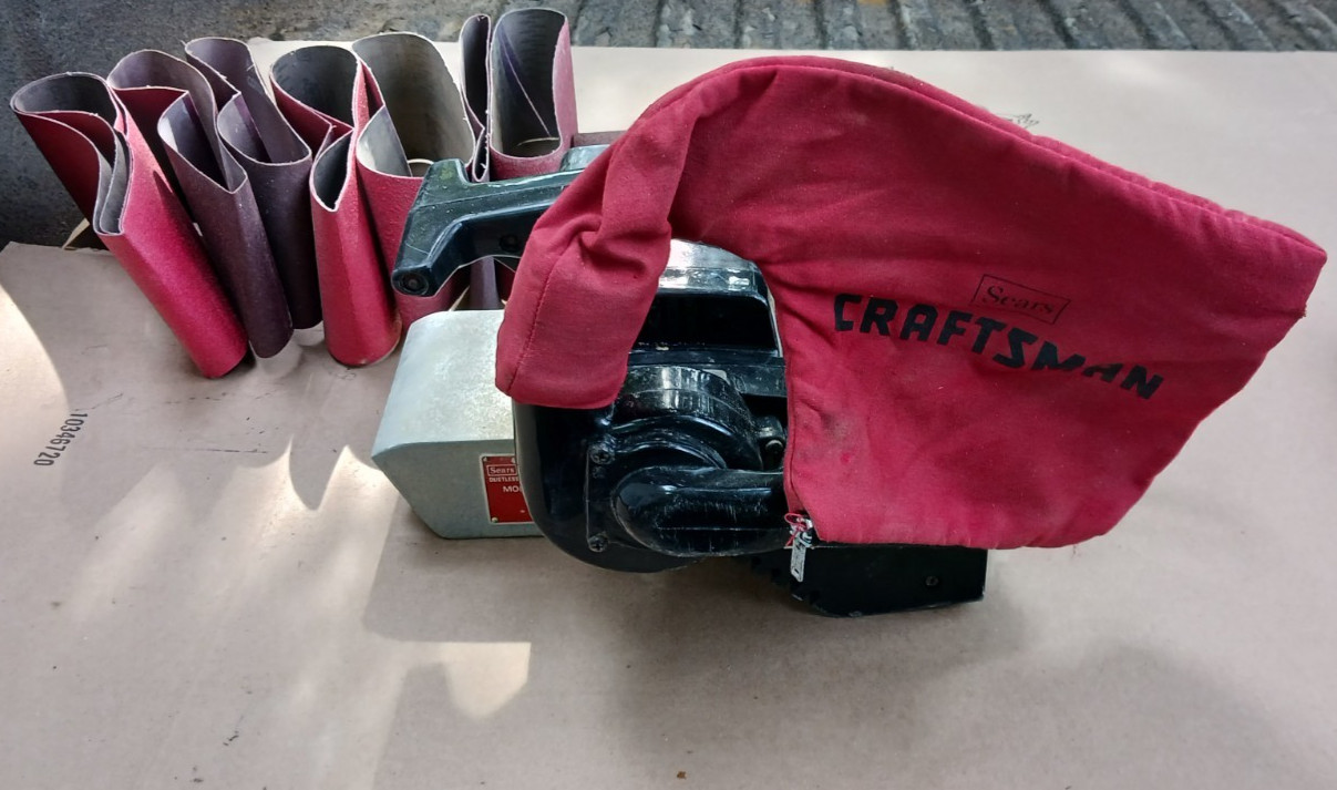 Vintage Sears CRAFTSMAN 4" Belt Sander Model 315.11782 USA Dust System BELTS