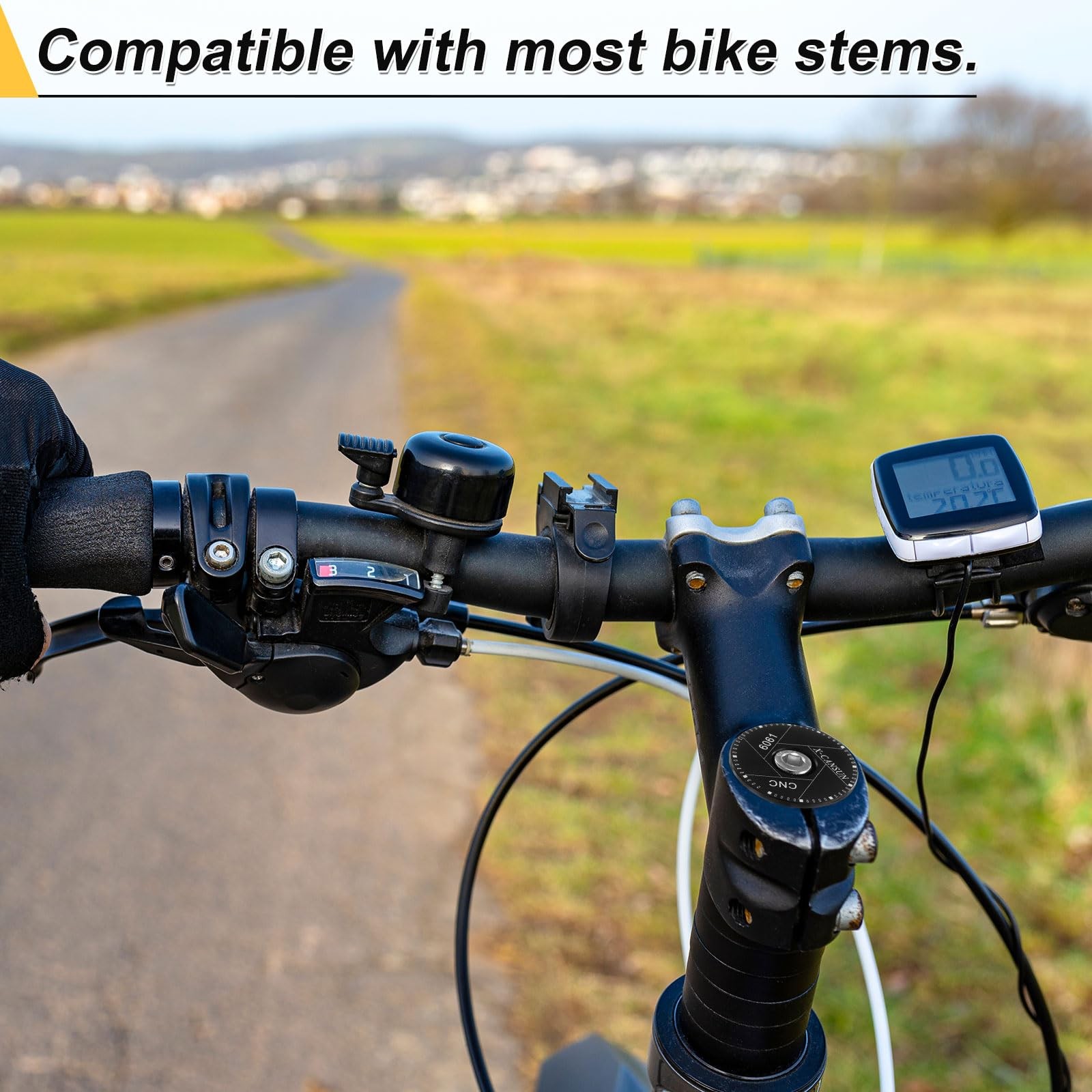 Bicycle Headset Stem Top Cap Aluminum Alloy Small Threaded Headset Cover