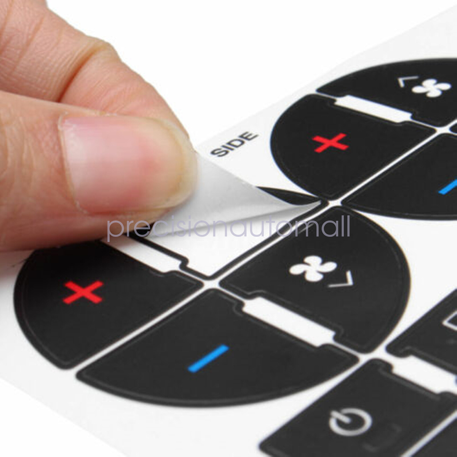 AC Dash Button Repair Kit Decal Stickers Replacement for 2008-2012 Buick Enclave