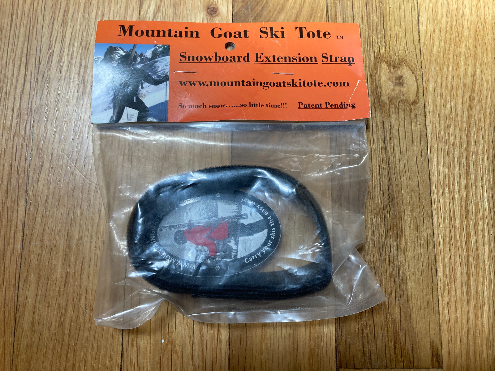 Mountain Goat Ski Tote Snowboard Extension Strap and Sticker Telluride, CO.