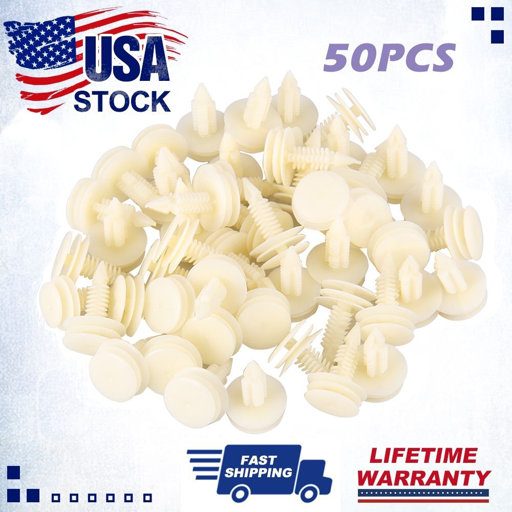 50PCS Front Door Trim Panel Retainer Car Fasteners Clips For GM Chevy Buick GMC