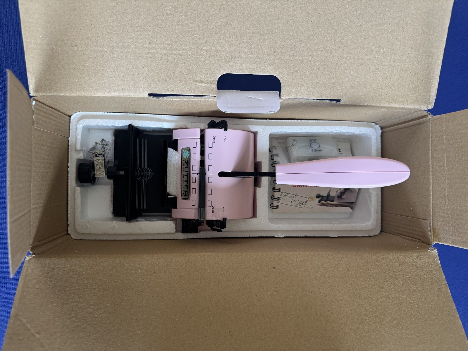 ZUTTER Bind All v2.0 Pink Scrapbooking Project Cover Spiral Binding Machine New