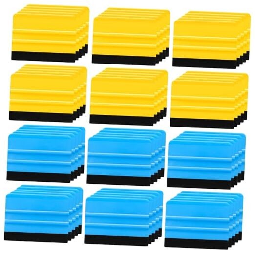 100 Pcs Squeegee for Vinyl Decal Tools 4 Inch Felt Edge Squeegee for Car