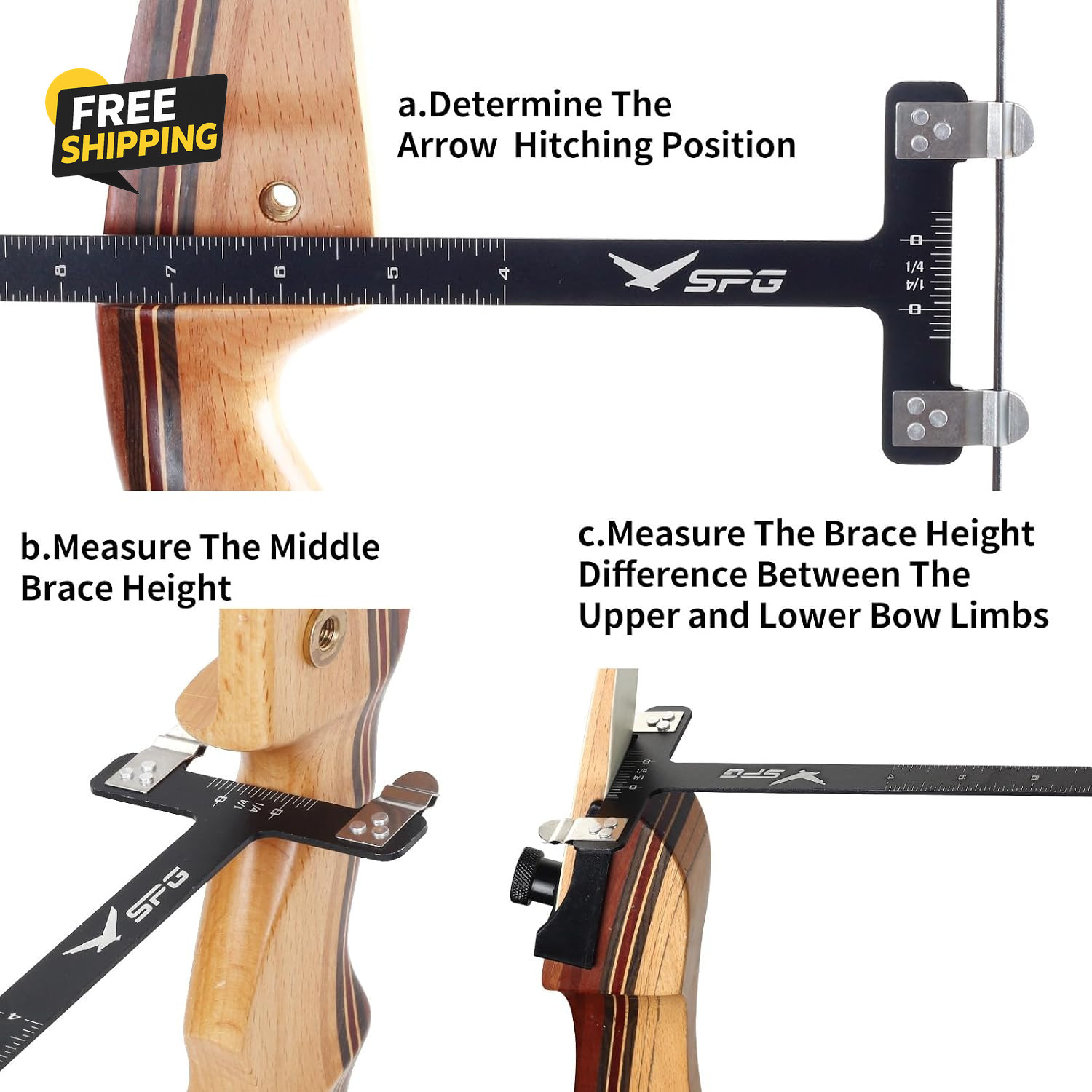 2Pack Bow Square Level Kit Bow String Level T Shape Tool Recurve Measure