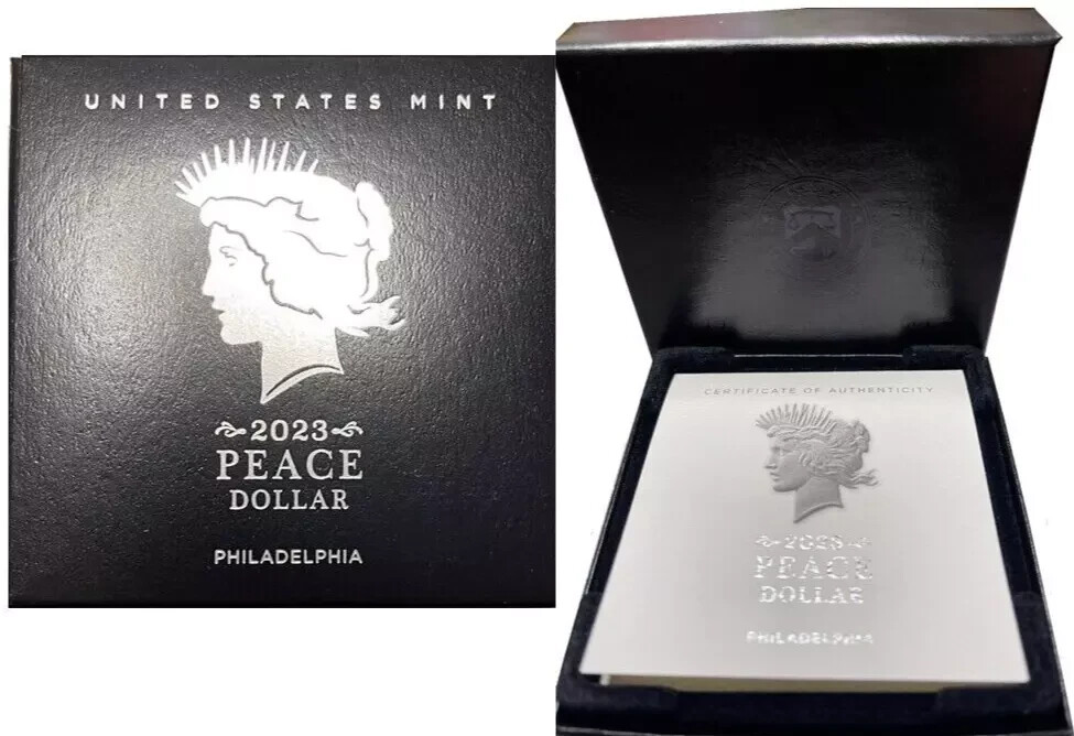 2023 Peace Dollar Box & COA ONLY - NO COIN