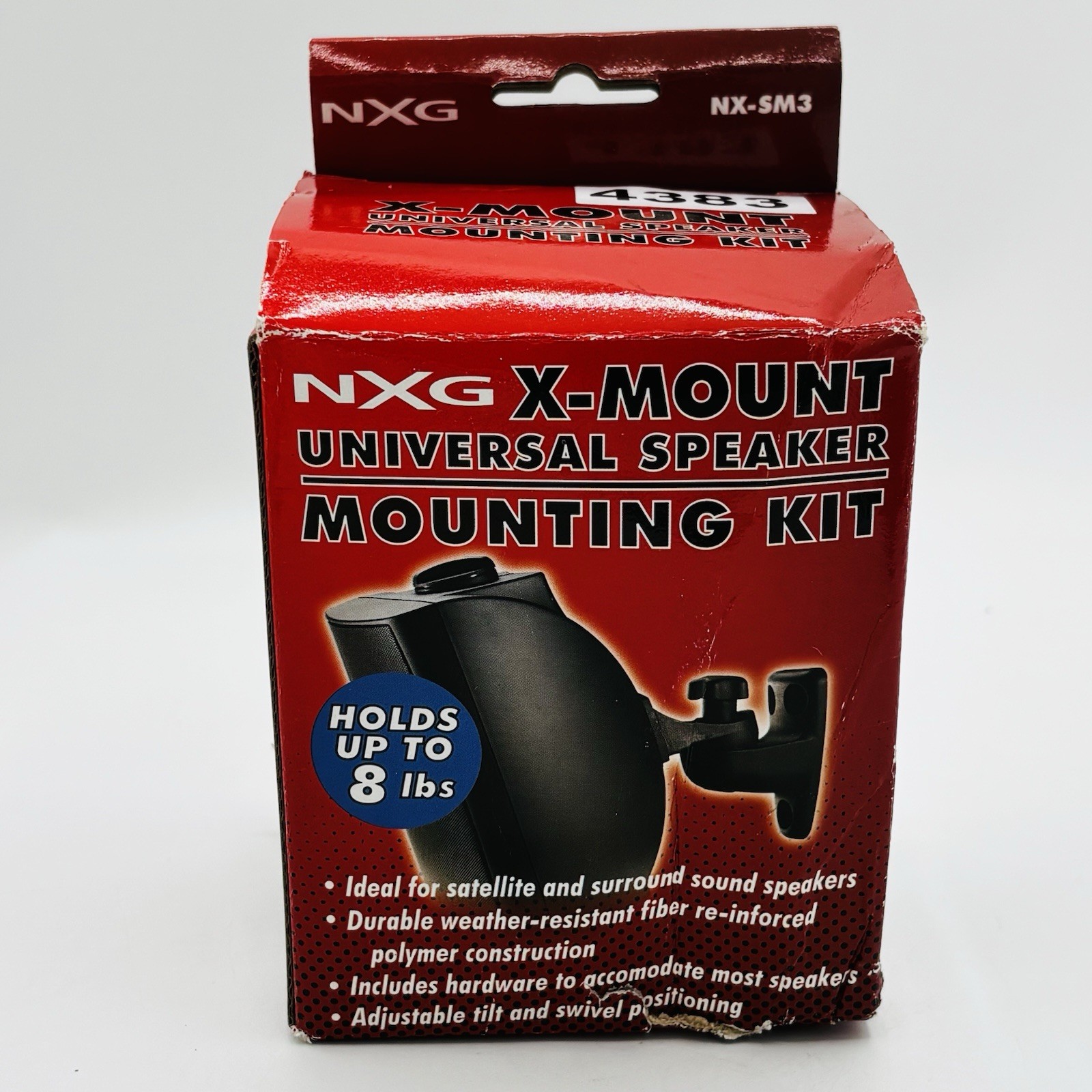 NXG X-Mount Universal Speaker Mounting Kit NX-SM3 Silver