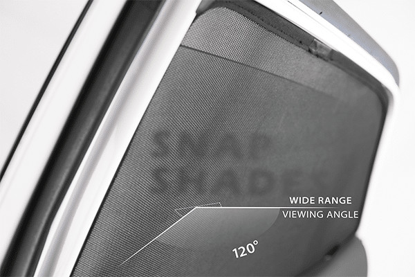 Genuine SNAPSHADES Car Rear Window Shades for Chevrolet Silverado Crew Cab 15...