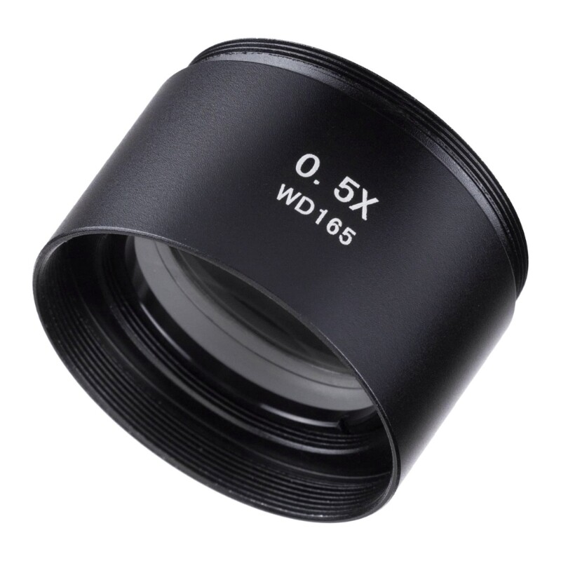 0.5X Barlow Auxiliary Objective Lens for Stereo Microscope 1-7/8" WD165