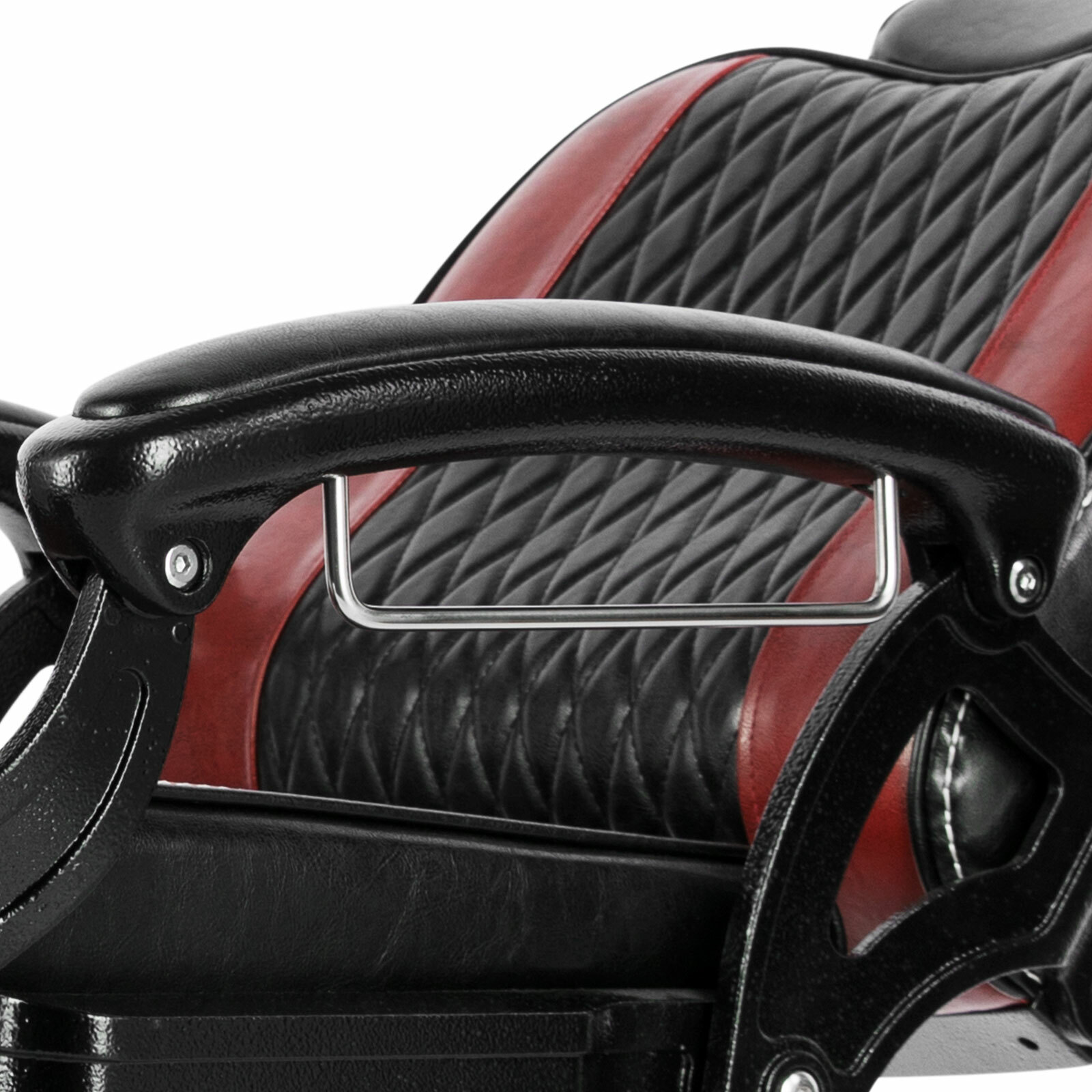 Black+Red Vintage Recline All Purpose Hydraulic Barber Chair Salon BeautyStyling