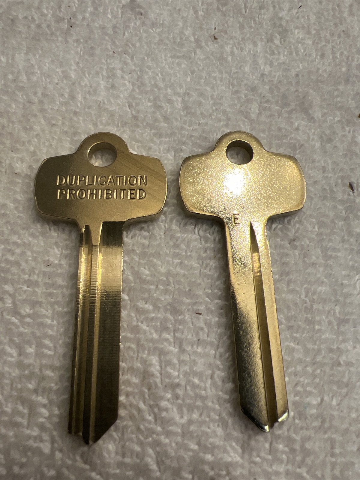 Lot of 2 Nickel Silver 1A1E1 BES-5DS Type Key Blanks Best E Keyway No Duplicate