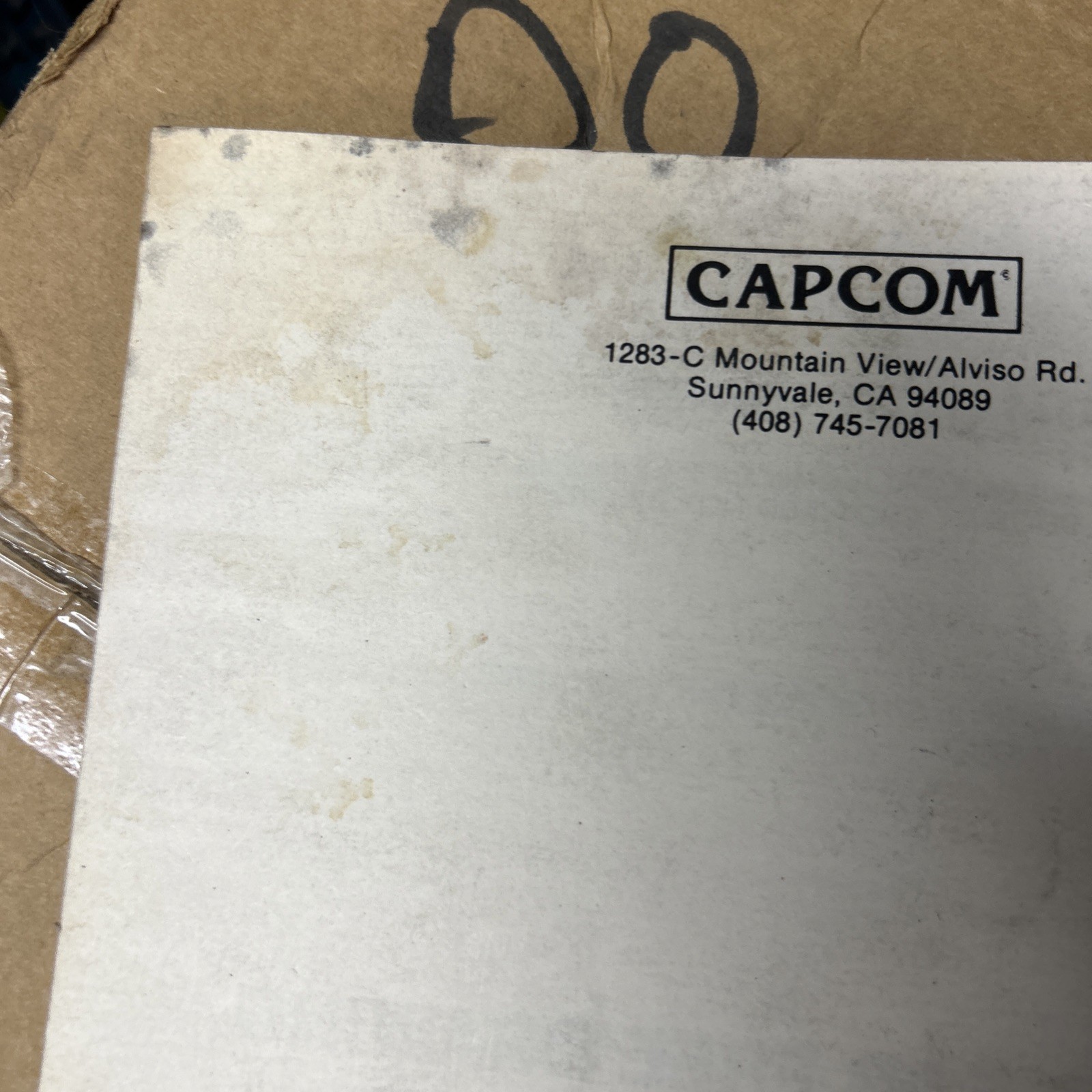 original factory CAPCOM BOWLING arcade video game owners MANUAL