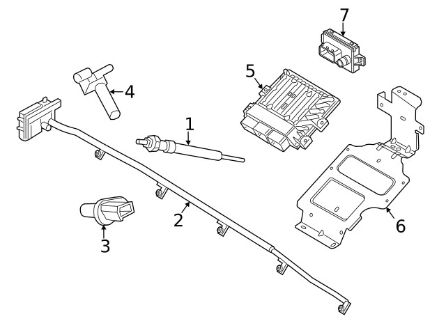Genuine Ford Engine Camshaft Position Sensor 6C1Z6B288A
