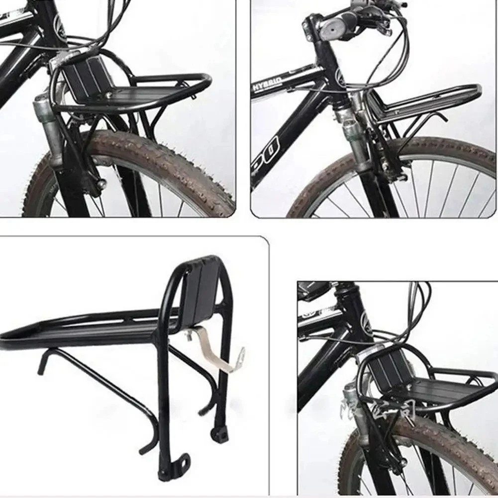 Aluminum Alloy Mtb Road Bike Front Rack - Bicycle Carrier Panniers Luggage Shelf
