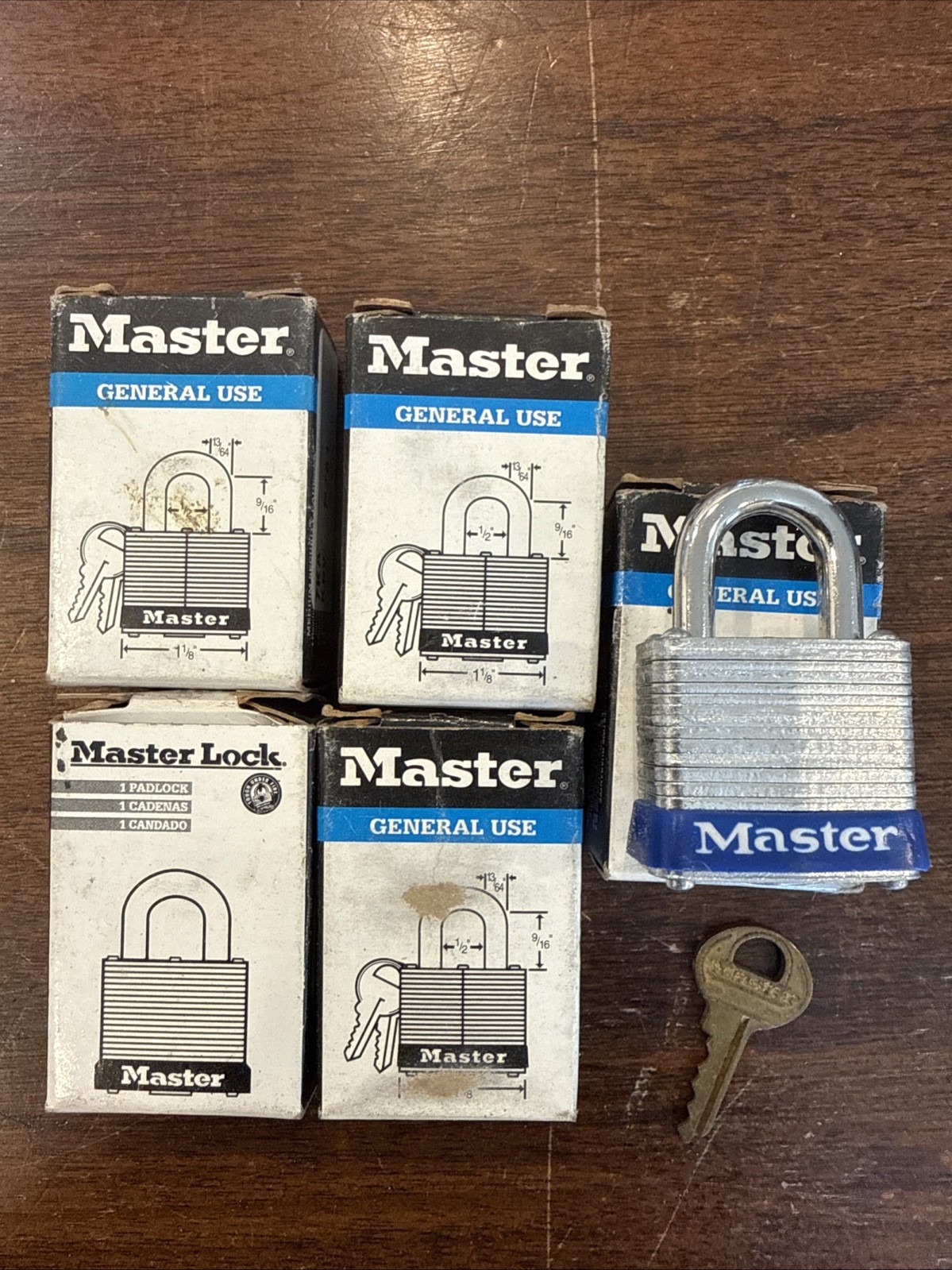 Master Lock 7KA - Lot Of 5 All Keyed P761