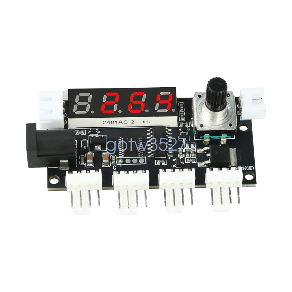 DC5-24V 5A Digital PWM Speed Motor Controller Temperature Control+10K NTC Sensor
