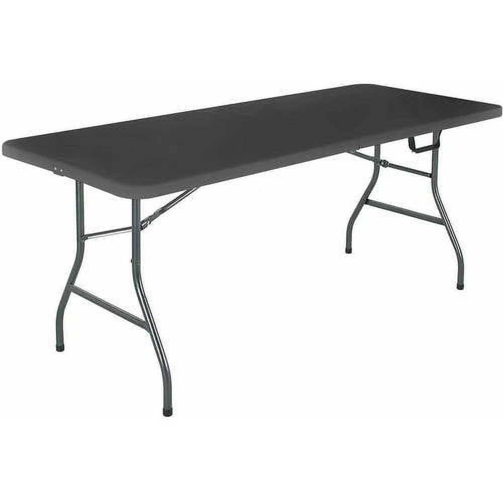 Cosco 6 Foot Premium Folding Table, Black Speckle 72.00" x 29.50" x 29.13"