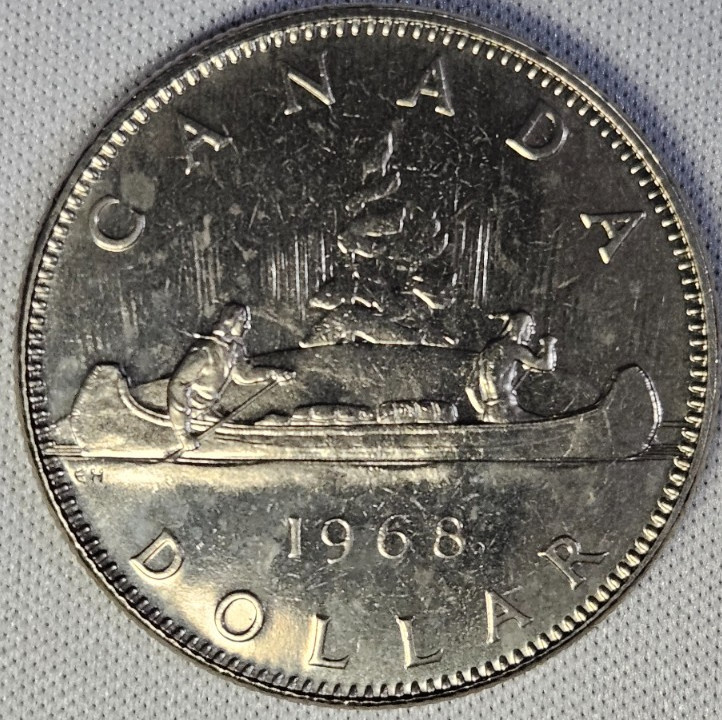 1968 Canada 1 Dollar Coin #AB736