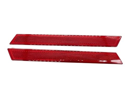 Pair Rear Bumper Reflector For Cadillac XTS 2013-2017 Red Lens Bumper Lower