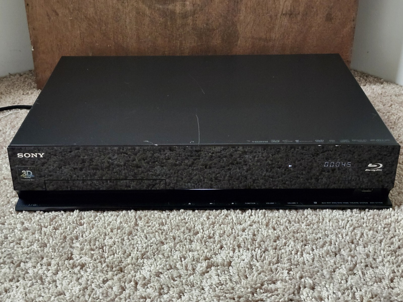 Sony HBD-E770W Receiver Streaming Blu-Ray DVD Receiver **NO REMOTE** TESTED