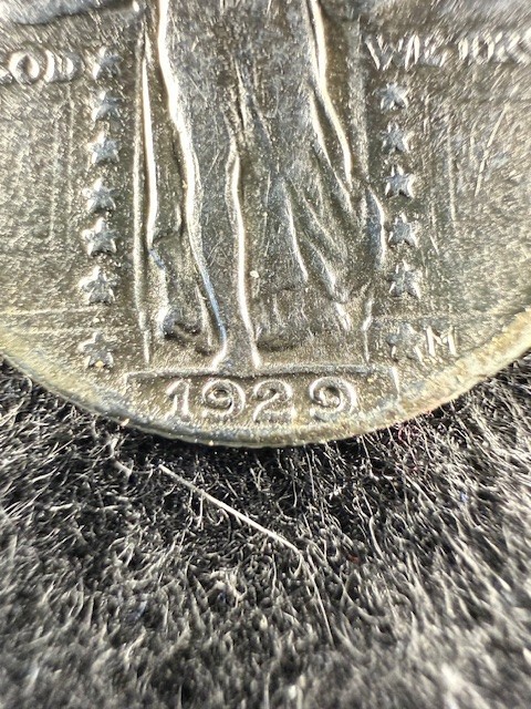 1929-P Standing Liberty Quarter 25C - 90% Silver GREAT DETAILS! SHIPS FREE! (3)