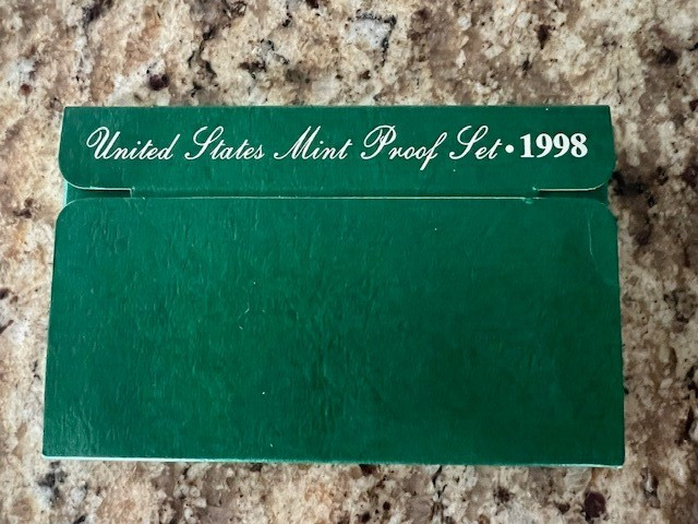1998 Clad Proof Set U.S. Mint Original Government Packaging OGP COA