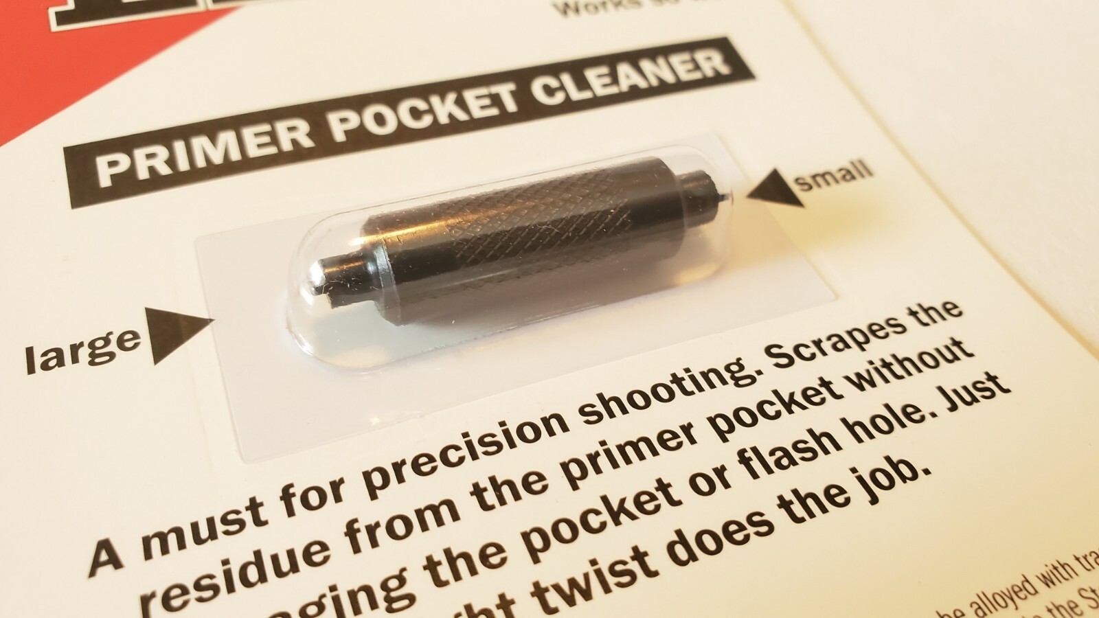 Lee 90101 Primer Pocket Cleaner for Large & Small Primer Pockets