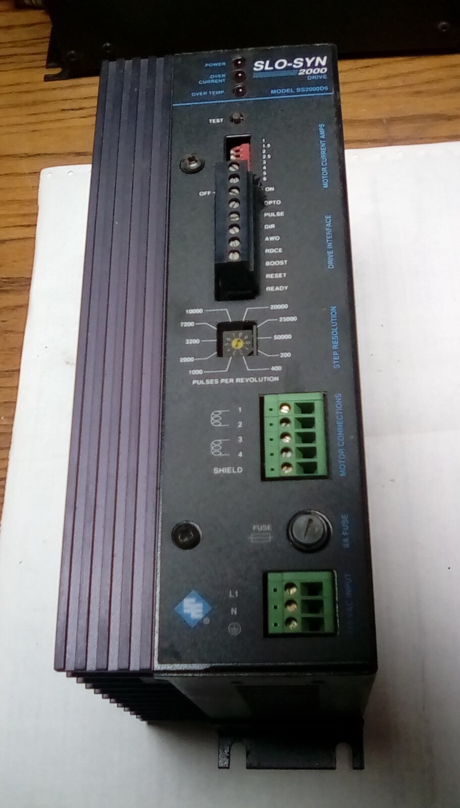 Slo Syn 2000D6 Stepper Motor Controller, Used, Free Shipping