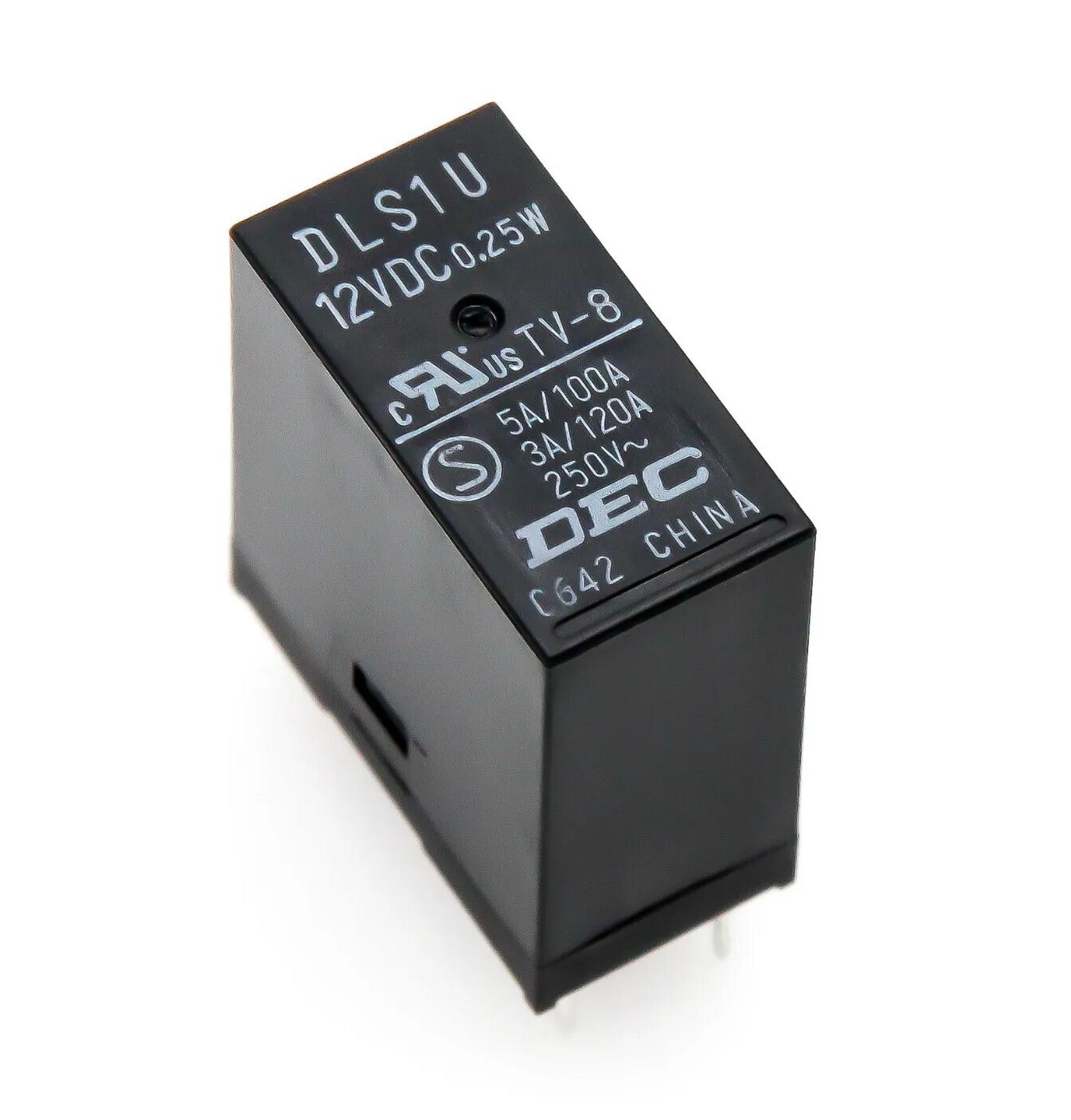 DEC DLS1U Relay 12 volt - 12V DC - PCB / TV Mount - 3A TV-8 .25w