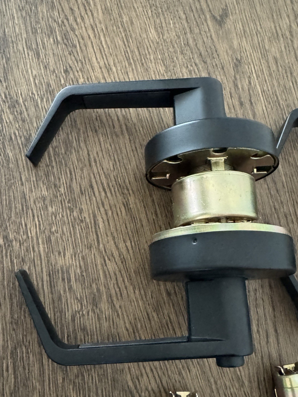 Heavy Duty Black Commercial Door Handle - Grade 2 Privacy Lockset
