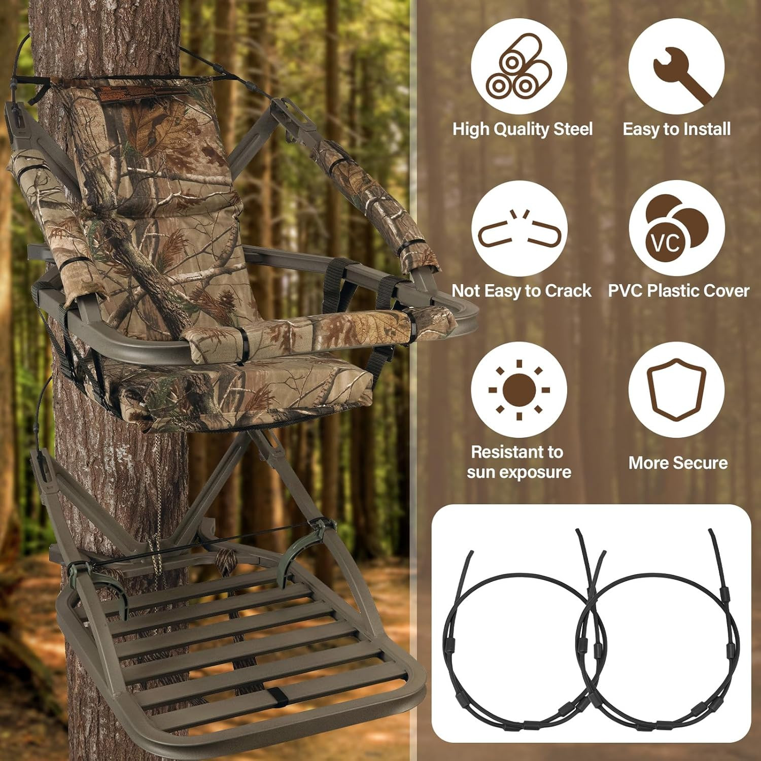Climbing Tree Stand Replacement Cables for Summit Climber 65 Hang on Climber