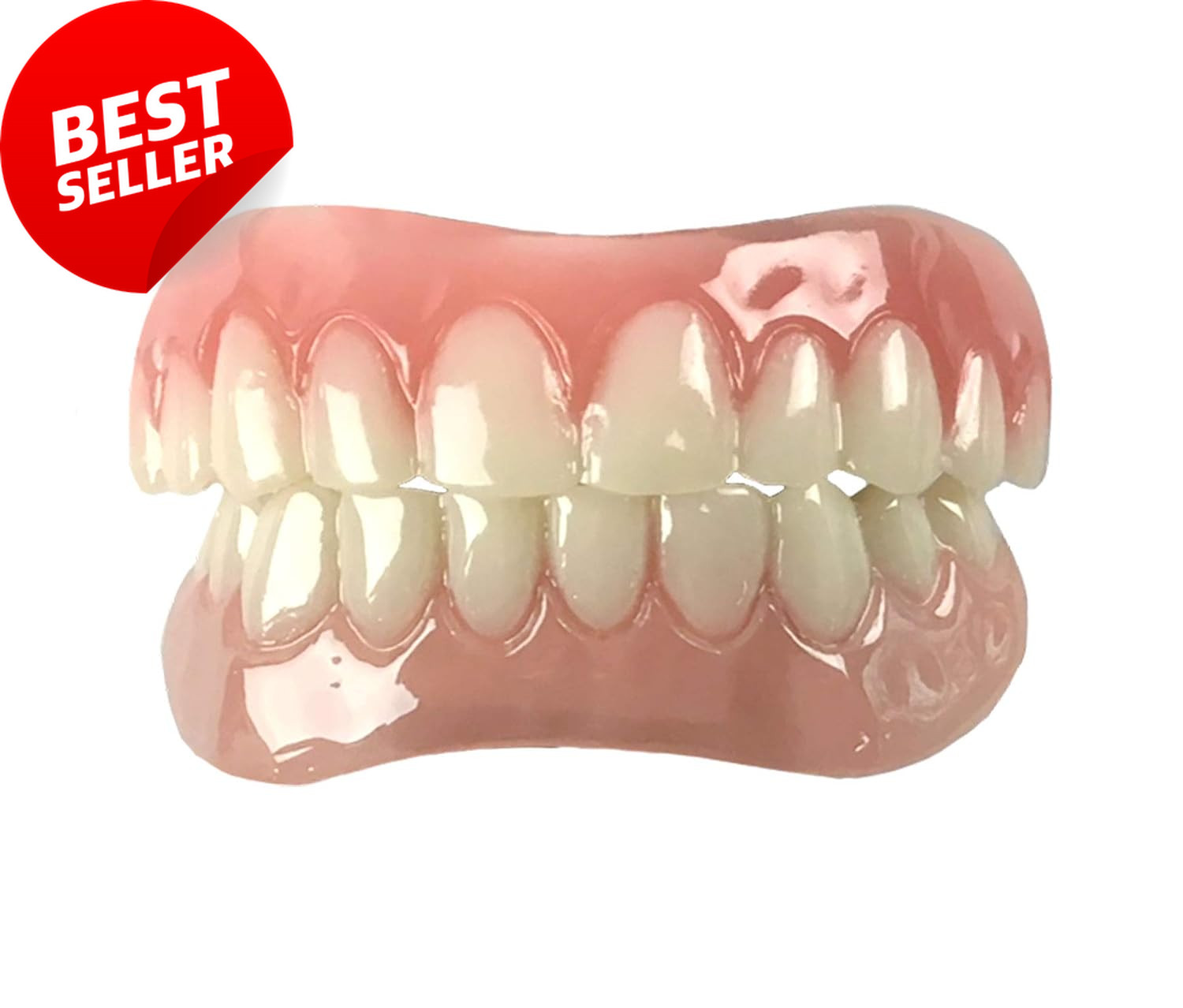 Comfort Fit Flex Teeth, Upper & Lower Set, Natural Shade, Fix Your Smile
