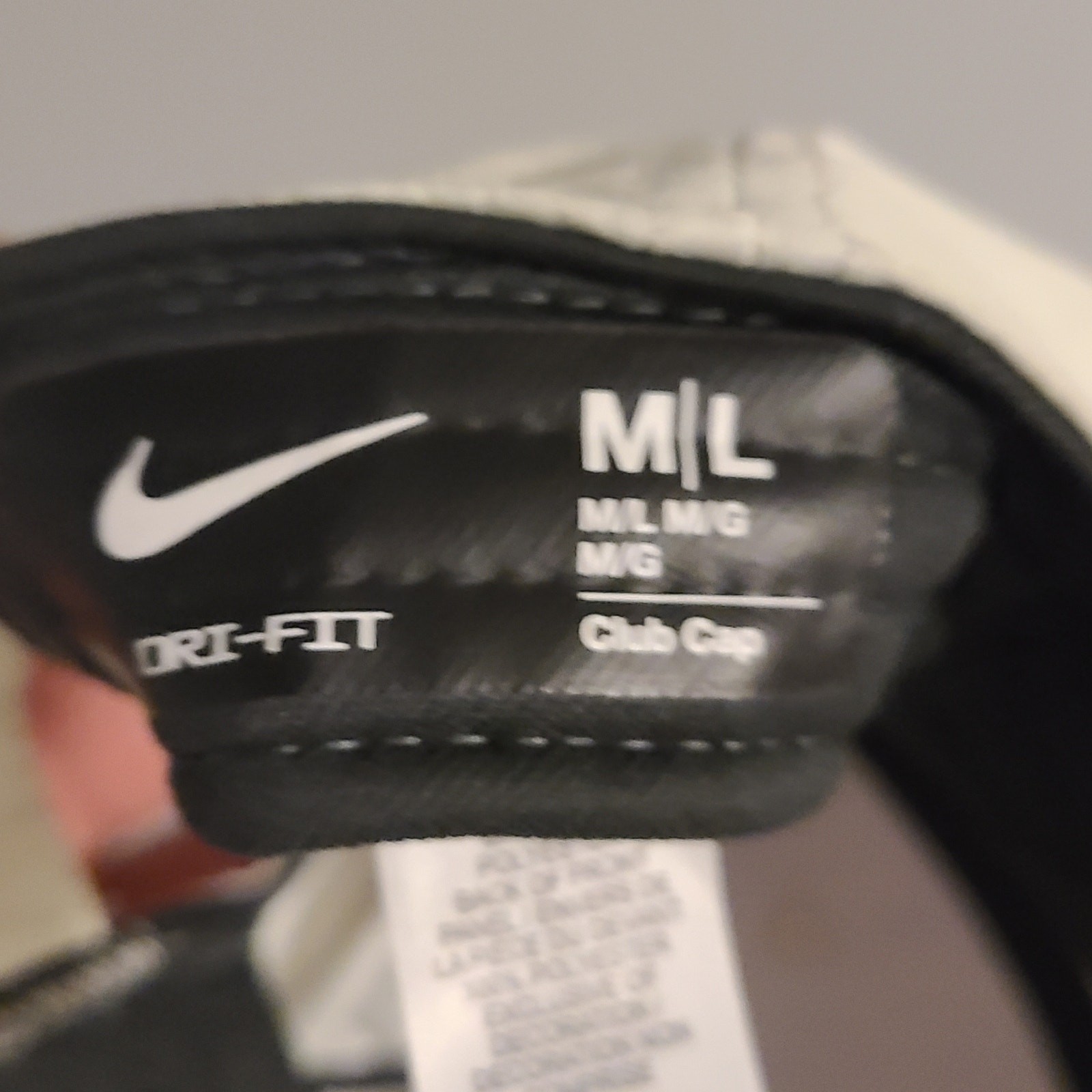 Nike Golf Hat Adjustable Strap White.
