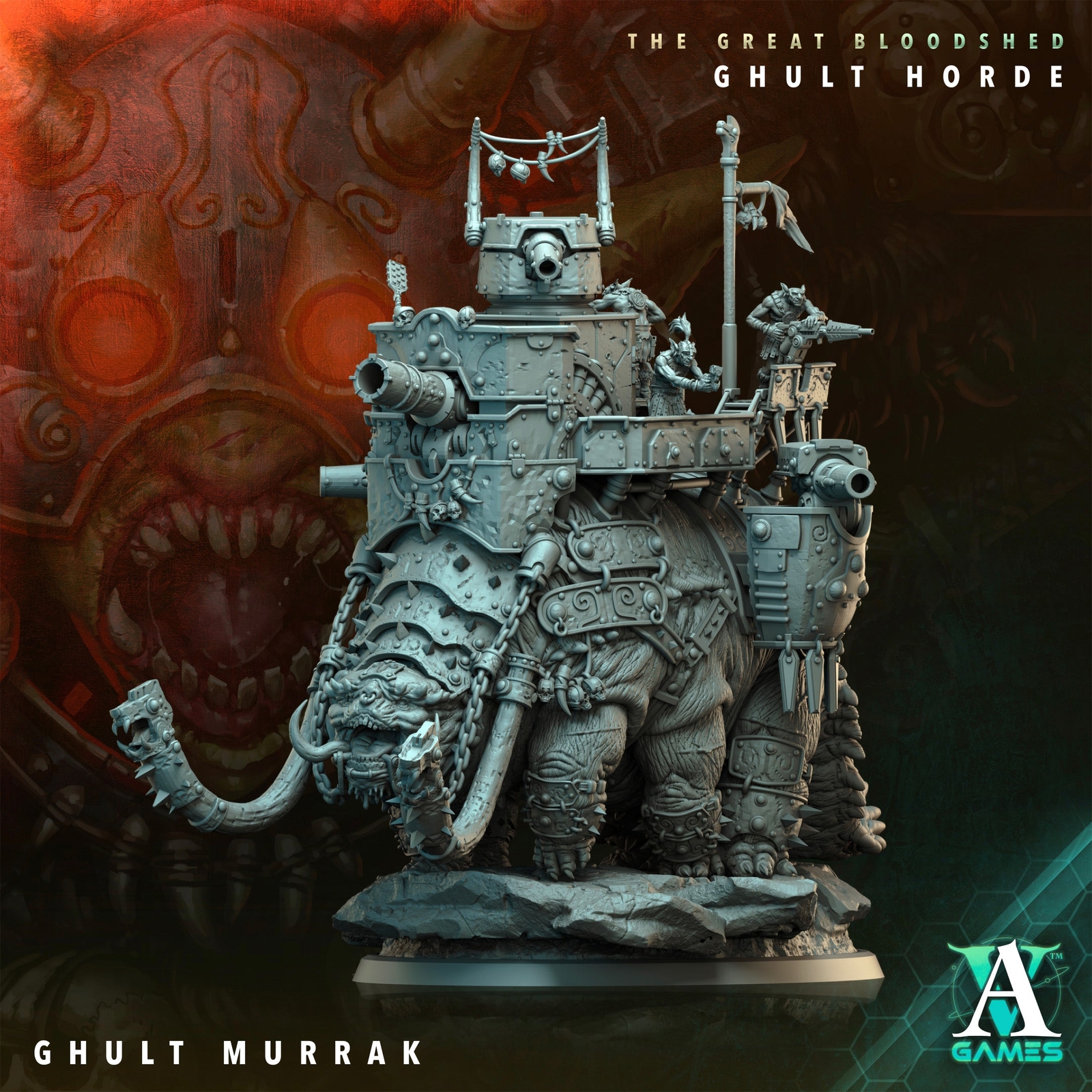 3D Printed Archvillain Games Archvillain Society Vol. XXXIV The Great Bloodshed