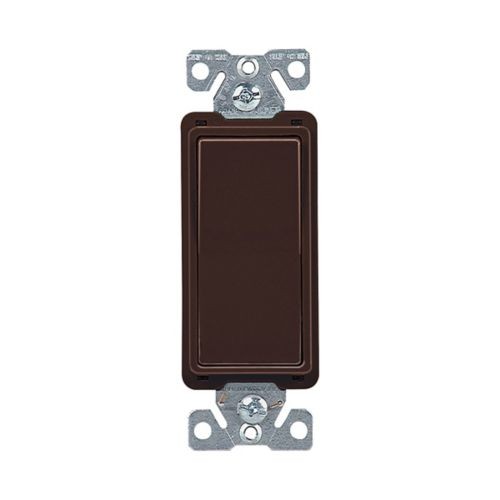 Eaton 7504B 15 Amp 4-Way Rocker Decorator Switch, Brown