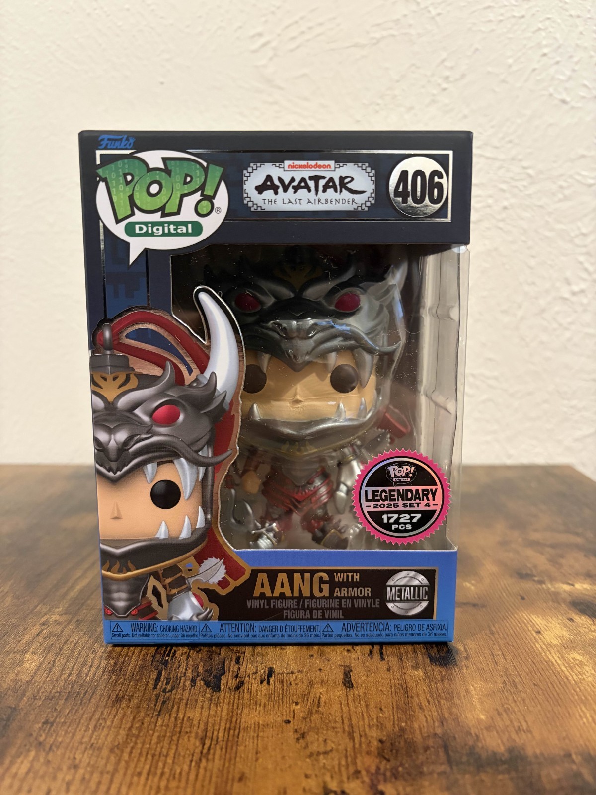 Funko Pop Avatar The Last Airbender - Aang With Armor (406) LE 1727 PCS - MINT