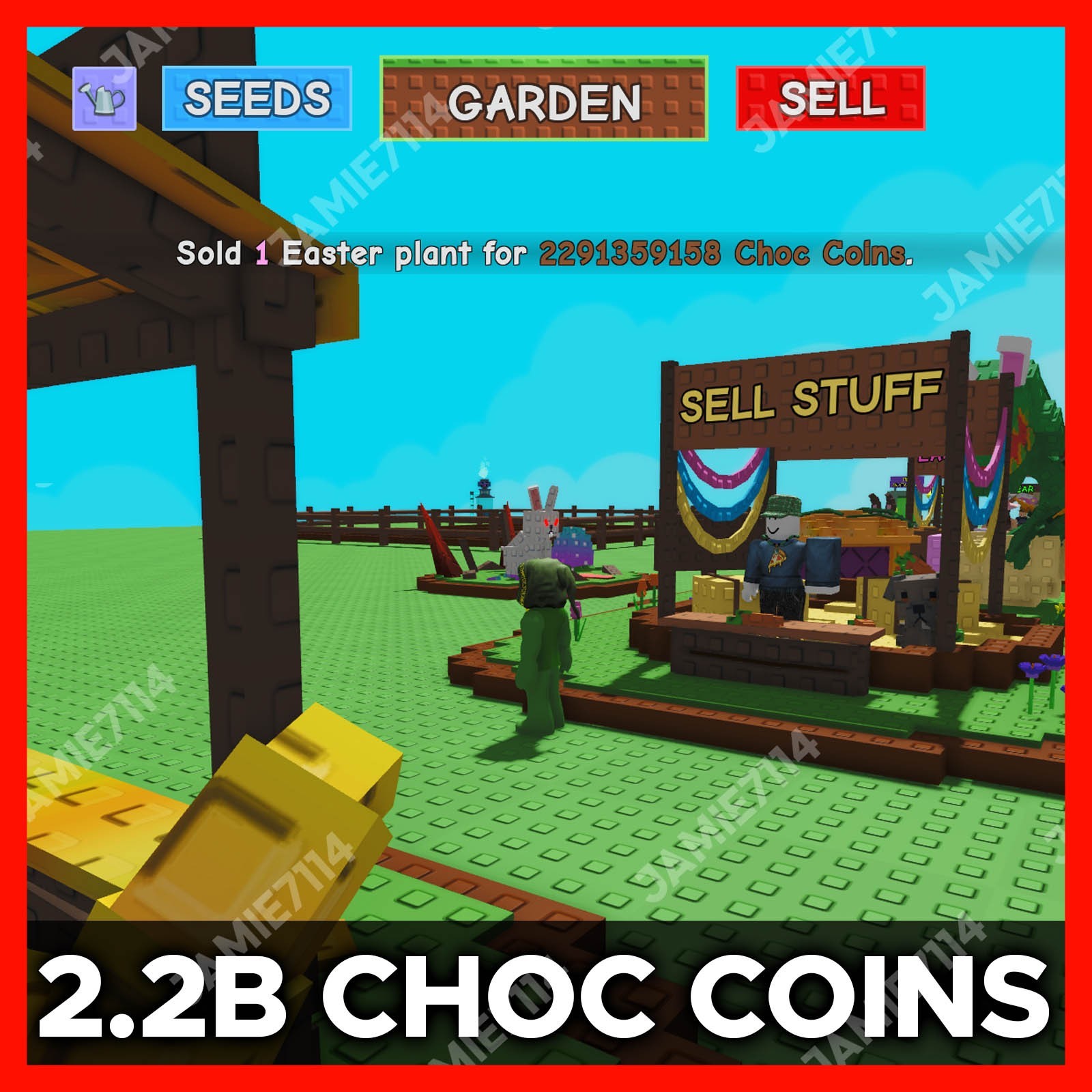 🪴Grow a Garden | 2.2B Choc Coins | CHEAPEST + FAST