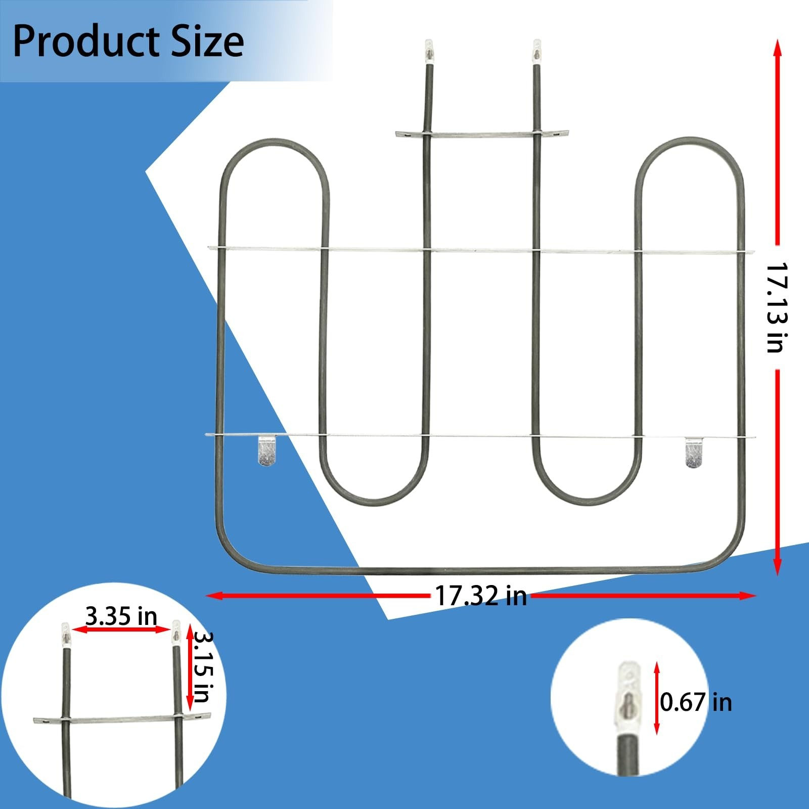 W10207398 Element-Bake Oven Heating Element Replacement Oven Bake Element Com...