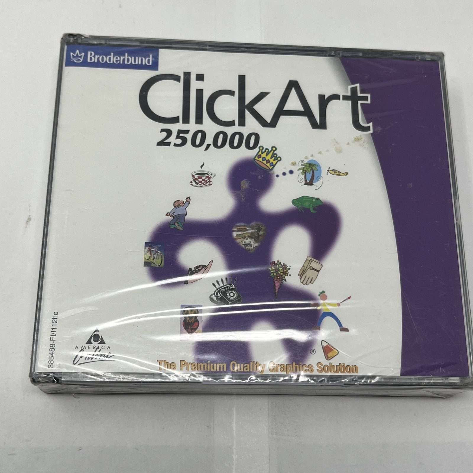 Broderbund ClickArt 250,000 Premium Quality Graphics Solution CD-ROM NEW SEALED