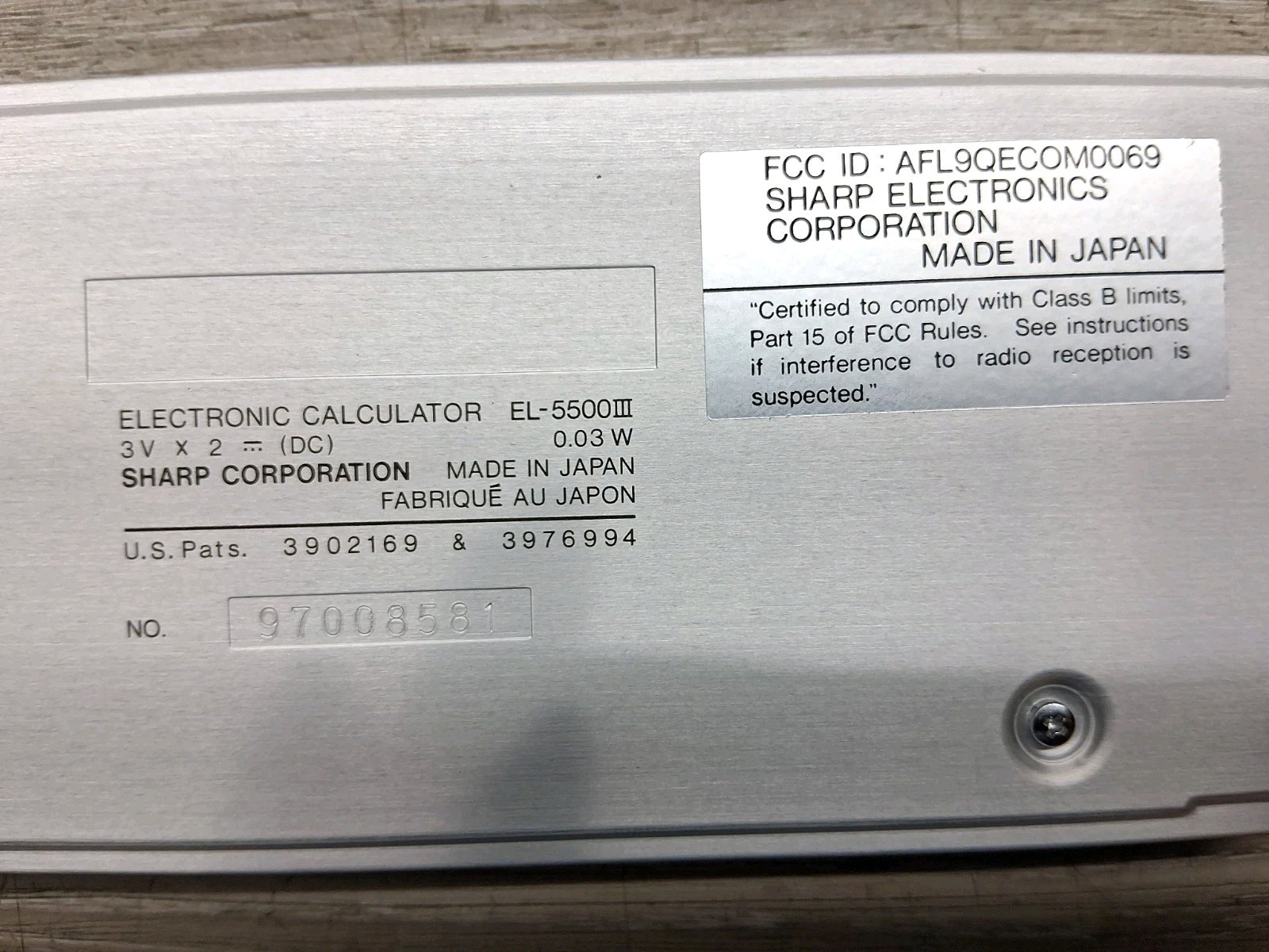 Sharp EL-5500III With Textbook Scientific Computer / Matrix Function ( Read ) !!