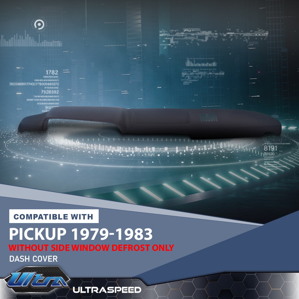 TPE Soft Dash Cover Dashboard Overlay Fit For 1979-1983 Toyota Pickup Dark Blue