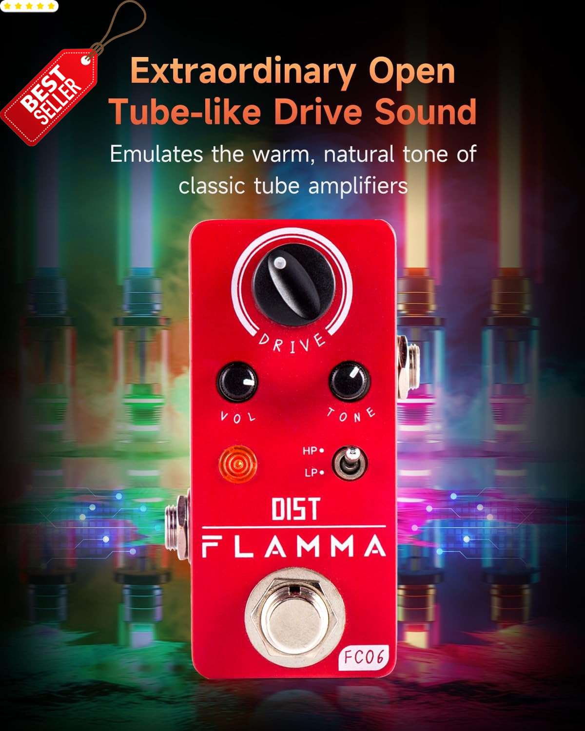 FC06 Distortion Guitar Pedal Mini Analog Boost Drive HP LP True Bypass Effect US