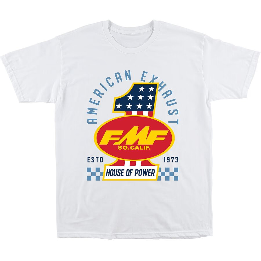 FMF America First T-Shirt - White, Medium HO25118906-WHT-M