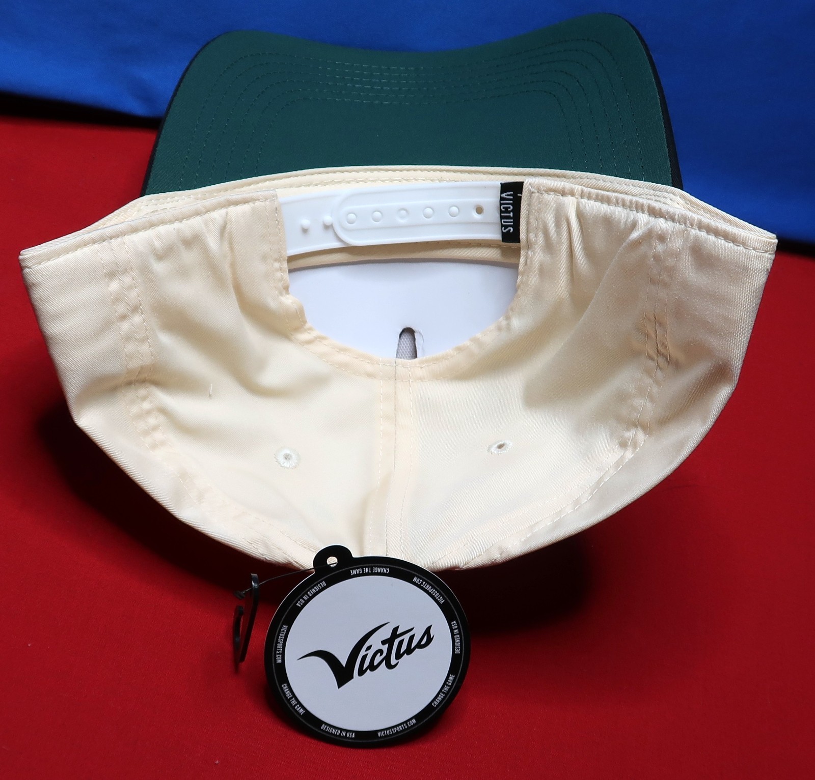 NEW Victus Switch Hitter Baseball/Softball Snapback Cap Tan/Black