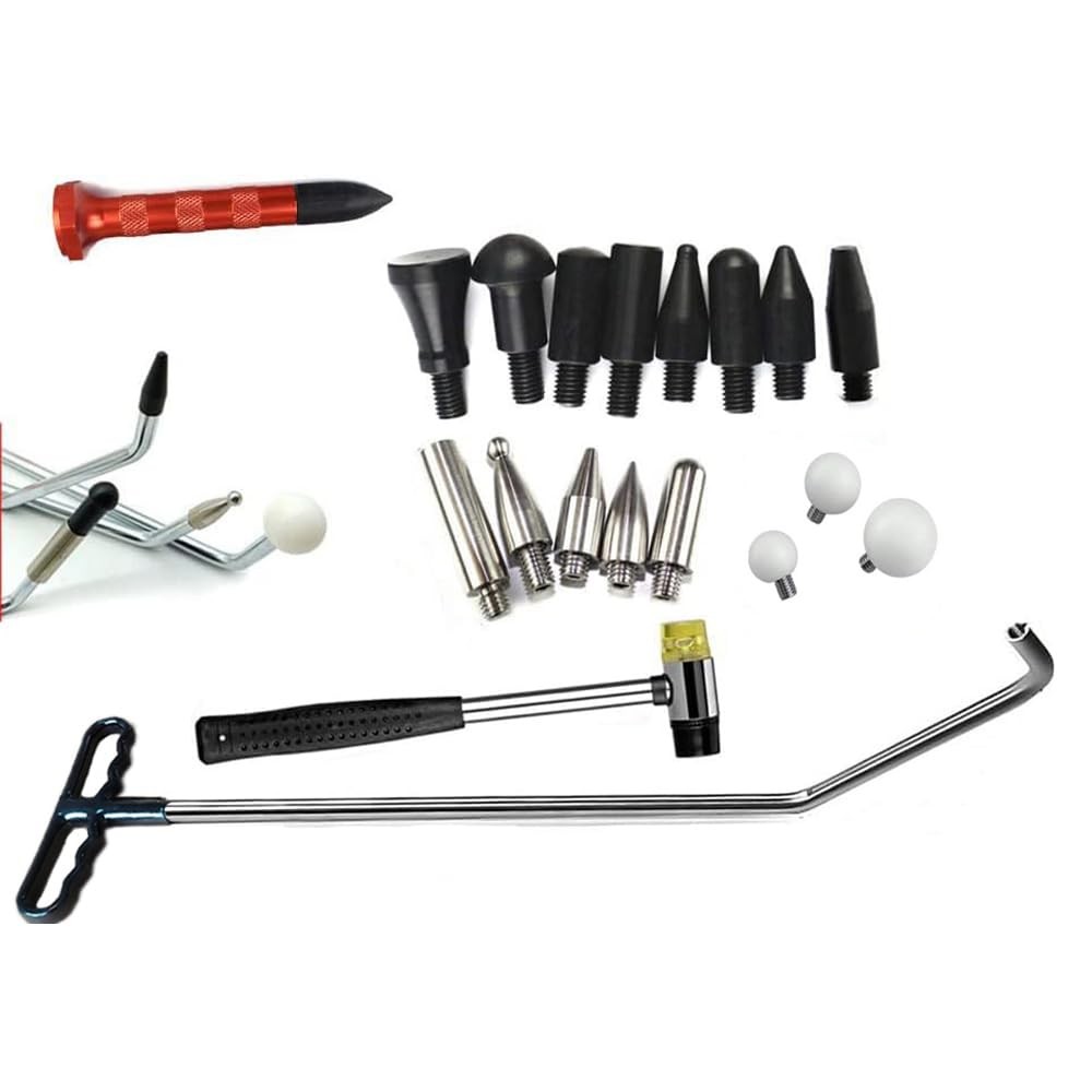 Houshan Paintless Dent Repair Rods Tools Kits with Taper Head and SHook for C...