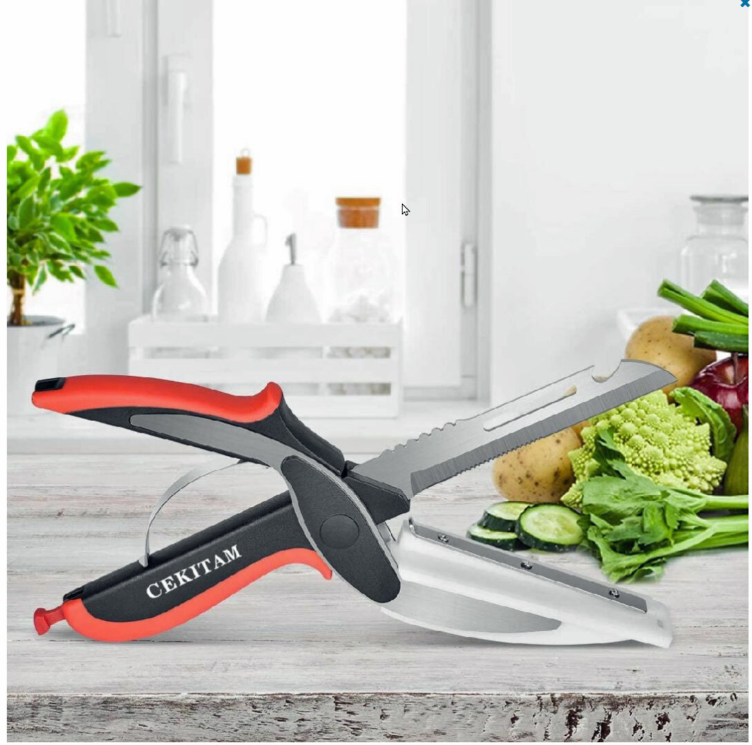 2 Sets Multifunction Kitchen Scissors / Shears -Food Prep Cutting Slicing