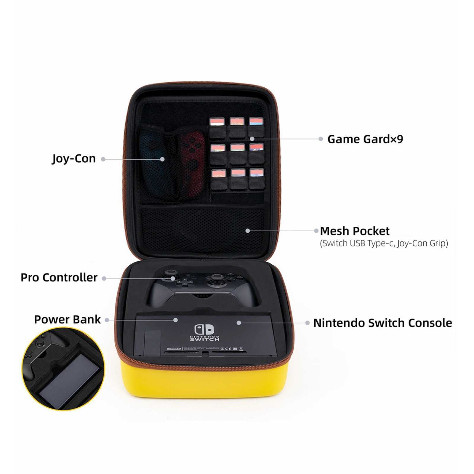 MAX Travel Carrying Case for Nintendo Switch & Switch Pro Controller Storage Bag