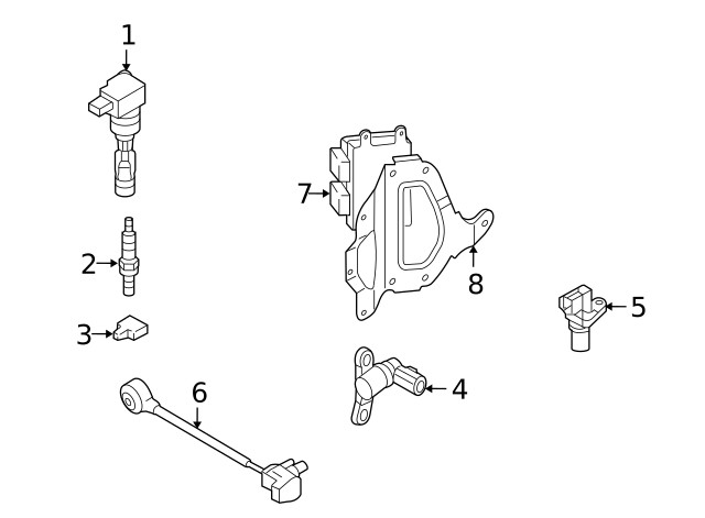 Genuine Mazda Engine Crankshaft Position Sensor L3K9-18-221A