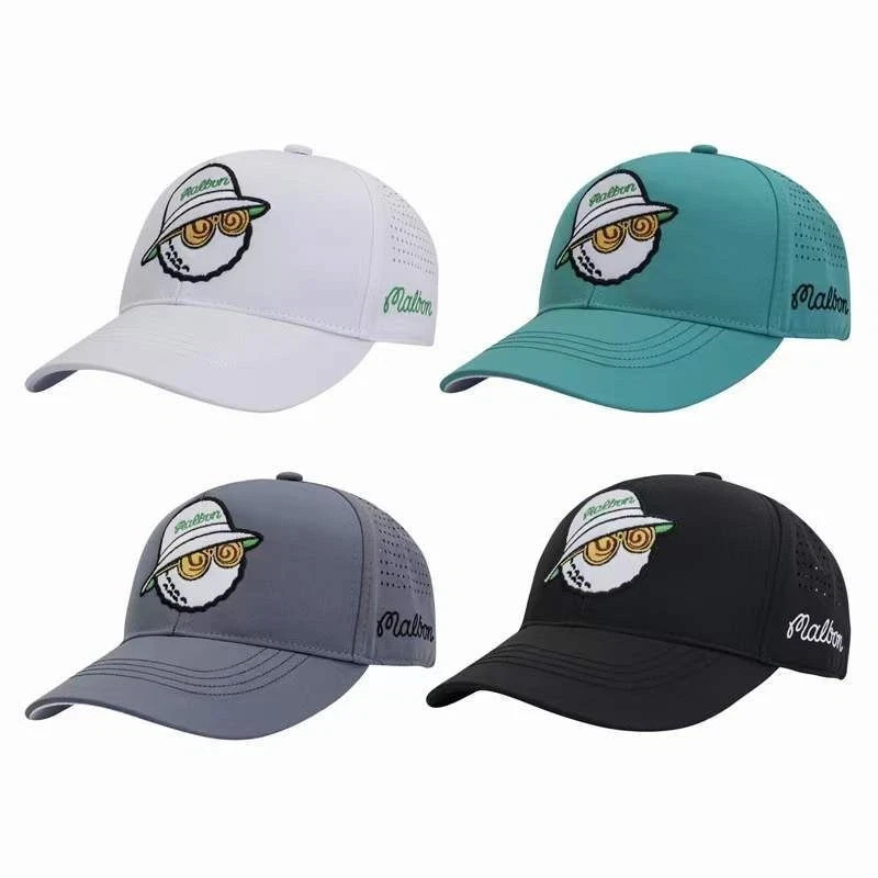 Malbon Breathable Golf Hat, Magnetic Ball-Marker, Adjustable Unisex