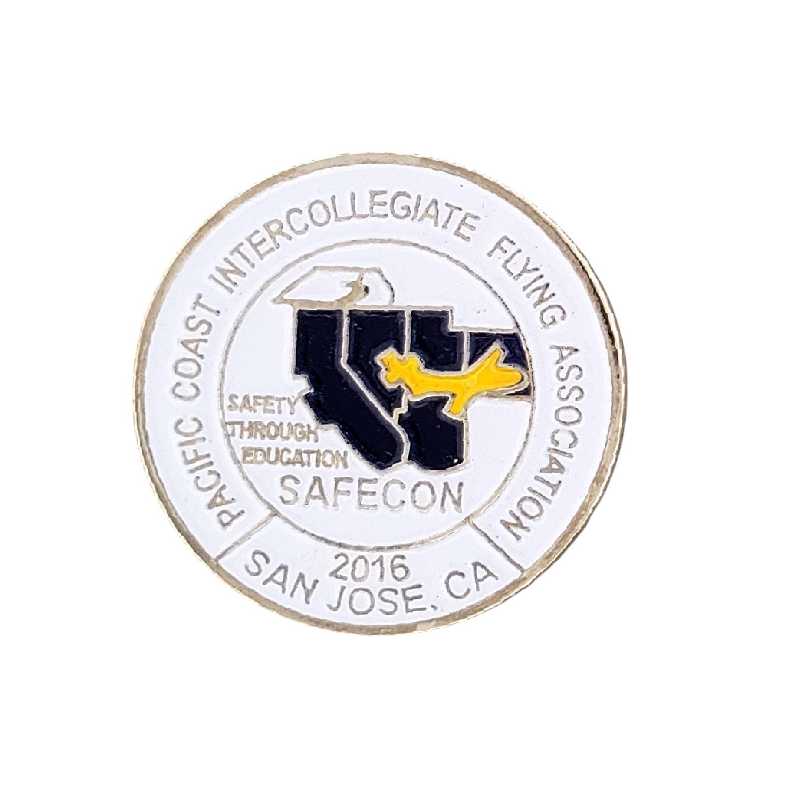 2016 SAFECON PCIFA Lapel Pin San Jose CA Aviation Flying Association Pin